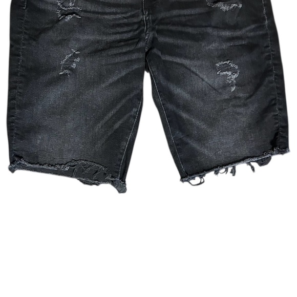 American Eagle Outfitters Distressed Black Denim Shorts Men's 31 Modern Utility - Picture 11 of 11